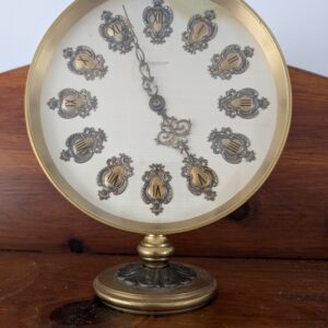 Jaeger-LeCoultre Baroque 7-Day Table Clock | Gilt Brass | Rococo Cartouche Numerals | c.1950s–60s