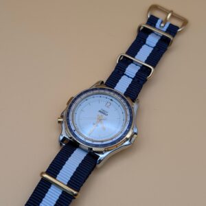 Timex Indiglo | Rotating Compass Bezel | Two-Tone | Navy NATO | Pre-Owned