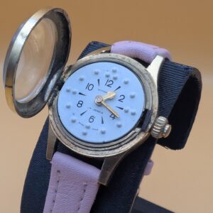 Wittnauer Braille Tactile Watch | 17 Jewels | Hunter Cover | Swiss Made | Pre-Owned