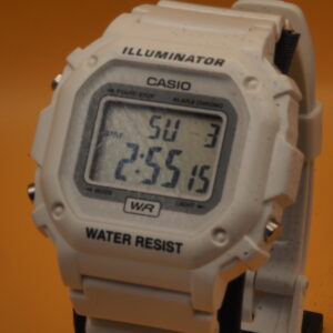 Casio F-108WHC Illuminator | White Digital | Alarm Chrono | Pre-Owned