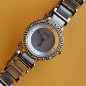 Citizen Eco-Drive Silhouette Crystal | Mother-of-Pearl Dial | Crystal Bezel | Two-Tone | Pre-Owned