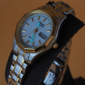 Citizen Eco-Drive Two-Tone White Dial Day-Date WR100 | Ladies Solar | Pre-Owned