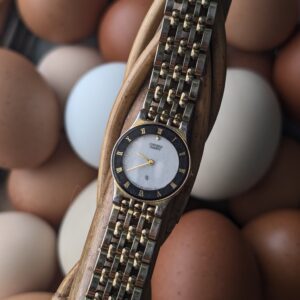 Citizen Quartz | Blue Mother-of-Pearl Dial | Navy Roman Bezel | Two-Tone Bracelet | Pre-Owned