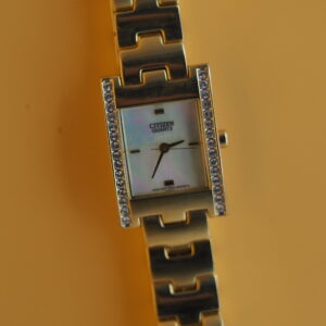 Citizen Quartz Ladies | Mother-of-Pearl Dial | Crystal Bezel | Gold-Tone Bracelet | Pre-Owned