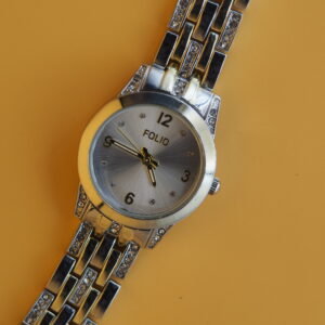 Folio FMDFOL168 | Silver Dial | Crystal-Set Bracelet | Ladies Quartz | Pre-Owned