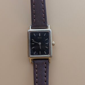 Seiko 1F20-5040 | Rectangular Quartz | Blue-Black Dial | Two-Tone | Pre-Owned