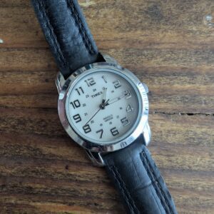 Timex Indiglo WR50M | White Dial | Military Inner Track | Quartz | Pre-Owned
