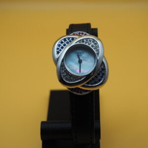 Tissot 1853 Ref. 8330 | Flower-Case | Multicolor Gemstone Pave Bezel | MOP Dial | Pre-Owned